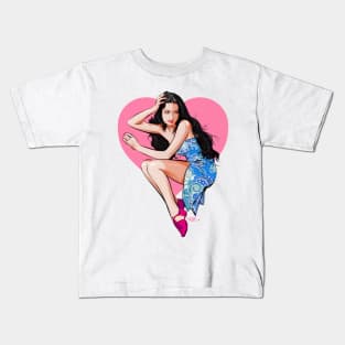 Dorothy Lamour - An illustration by Paul Cemmick Kids T-Shirt